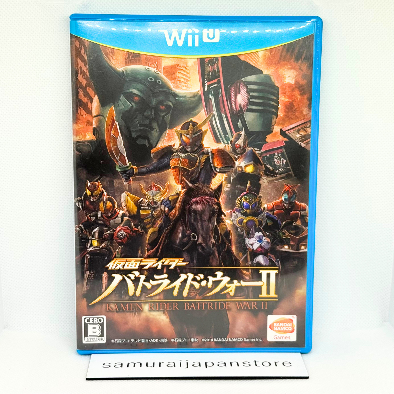 Kamen Rider Battride War II Nintendo Wii U Used Tested Japanese ver with Case