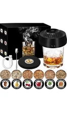 Electric Whiskey Smoker Kit with 6 Wood Chips, Electric Cocktail Smoker Kit -NIB