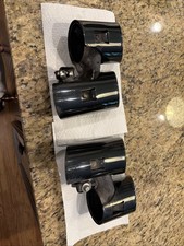 Porsche 991.1 Sport Exhaust Tips Black Chrome Factory Oem 99111146700 Porsche 991.1 Sport Exhaust Tips Black Chrome Factory Oem 99111146700