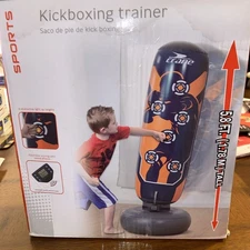 Crane Sports Kickboxing Trainer Punching Bag Workout Electronic Scoring 5’8” Lts