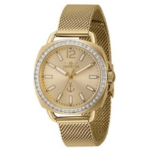 Invicta Women s Gold Watch Mesh Band W/Gold Dial 46293 New