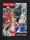 MICHAEL JORDAN SCOTTIE PIPPEN 92-93 UPPER DECK SCORING THREATS CARD #62
