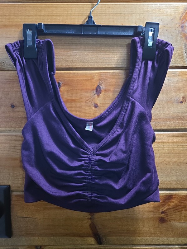 Free People Movement Purple Sports Bra Purple XS Wide Straps 0577