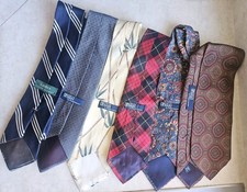 Lot of 6 VTG Polo Ralph Lauren Ties Various Colors USA Repp Stripes Plaid