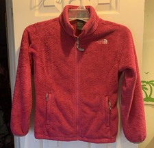 Girls THE NORTH FACE Full Zip Fleece Jacket Hot Pink Size Medium 10/12 M 1349