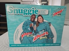 Snuggie Mountain Dew Baja Blast Wearable Super Soft Fleece Blanket with Sleeves
