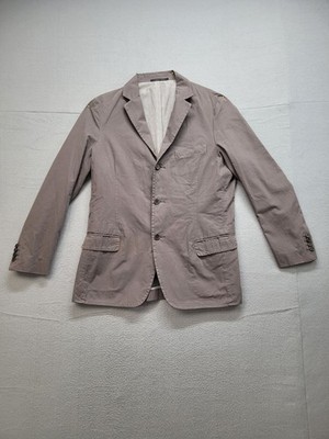 Strategic Business Unit Men Coat Blazer 52 Beige Unconstructed Chino Tailored 42