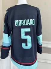 Rare NHL HOCKEY AUTHENTIC HOME JERSEY SEATTLE KRAKEN 5 GIORDANO 5