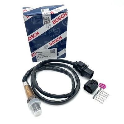 OEM Bosch Lambdasonde 4.9 (0 258 017 025) O2 Sensor Abgas / inkl. Stecker & Pins