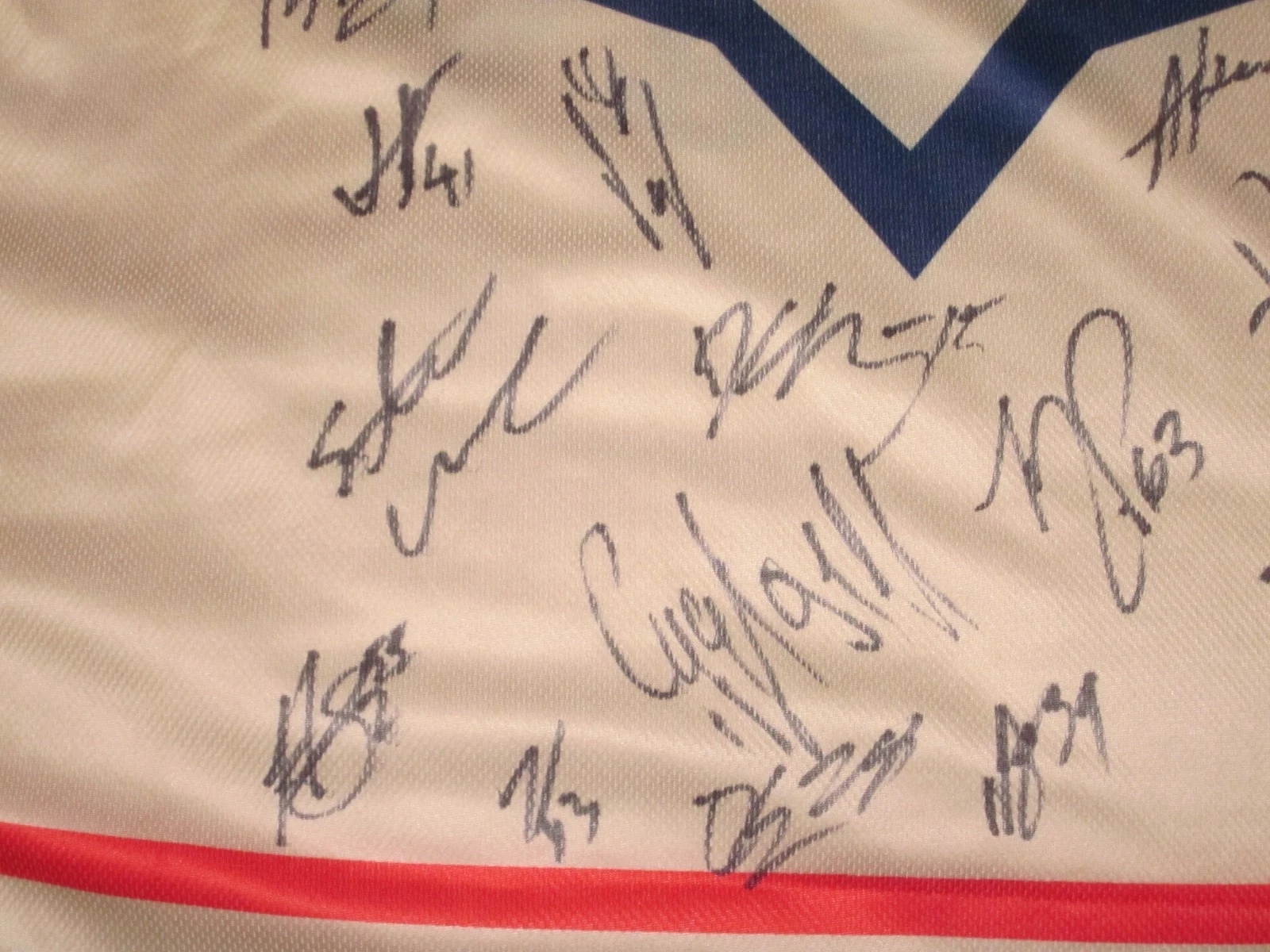 2025-2026 SPRINGFIELD THUNDERBIRDS TEAM SIGNED SGA JERSEY-26 GRAPHS-LUCIC-PECA