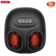 Foot Massager Machine with Heat, Rolling, Deep Kneading, Shiatsu Foot Massage...