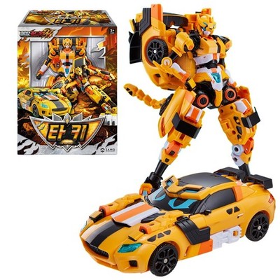 SAMG タキ 変形フィギュア Metal Cardbot W Tachy Cheetah Transformer Robot Car SAMG Korean