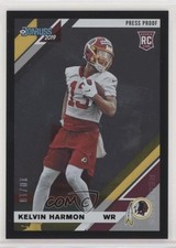 2019 Panini Donruss Rookies Press Proof Black 10/10 Kelvin Harmon #299 3c2