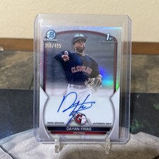 DAYAN FRIAS 2023 Topps 1st Bowman Chrome Prospect AUTO REFRACTOR /499 CPA-DF