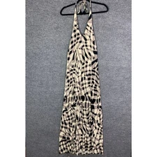 Tommy Bahama Womens Maxi Geometric Dress Size M Halter