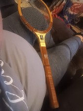 vintage 1970s wilson chris evert autograph model wood tennis racquet