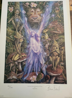 artwork the faery who was kissed by the pixies by Brian Froud sign and number