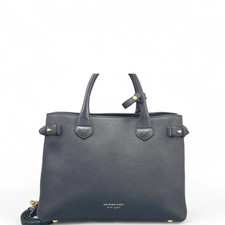Burberry Medium Banner Tote Calfskin House Check ym080226a2r