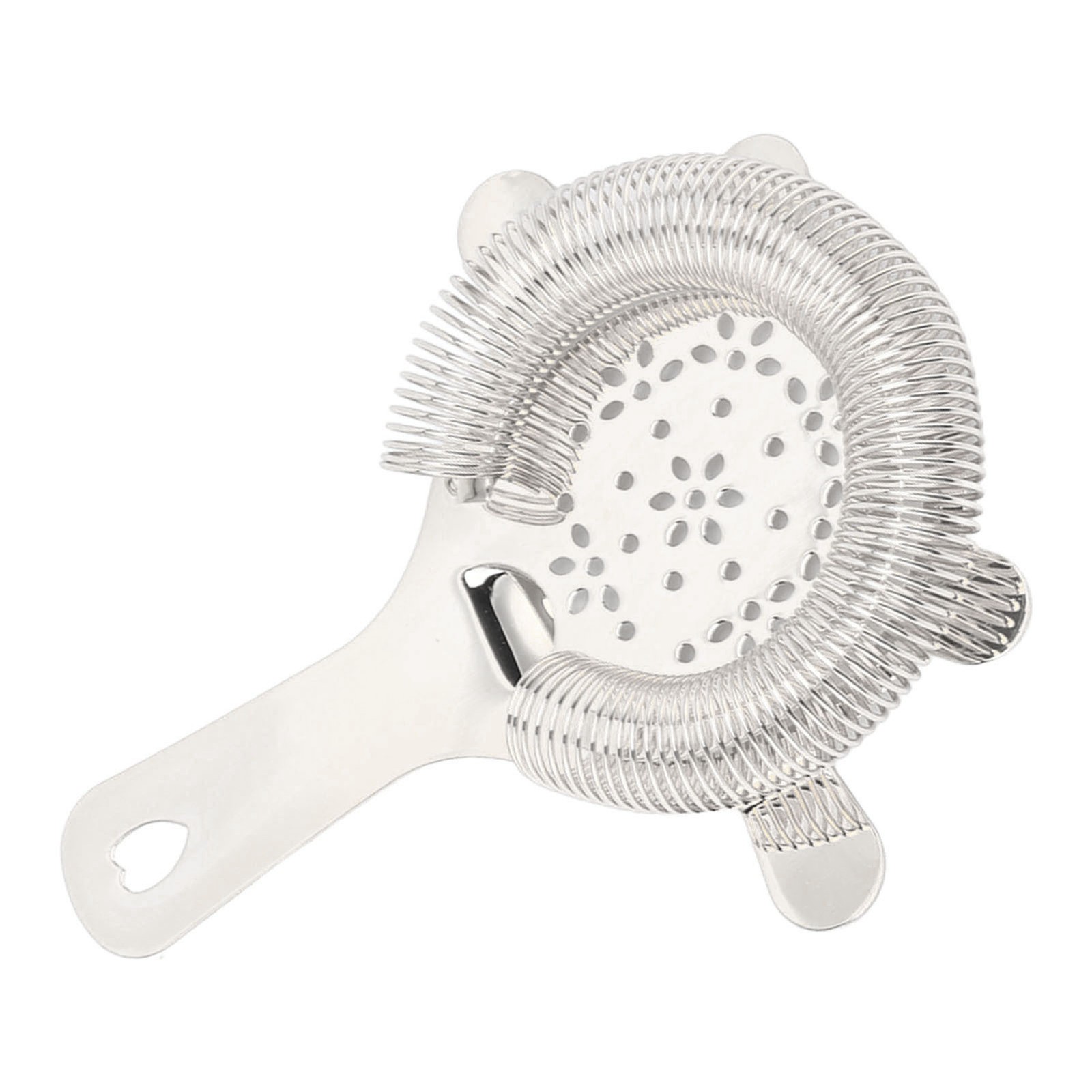 (Silver)CFTGIW Cocktail Strainer Wintersweet Type Stainless Steel Strainer