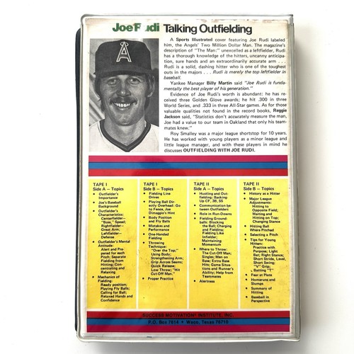 Joe Rudi Talking Baseball Cassette Tape Set 1977 Vintage - Picture 6 of 15