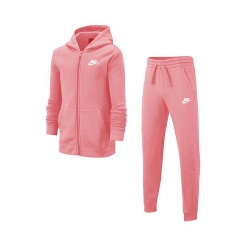 Nike Anzug Junior Sportswear Core Bf Tracksuit - 603 (Rosa Springseil/Weiß) - Bild 3 von 5