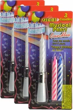 Singing Musical Happy Birthday Candles (3 Pack)