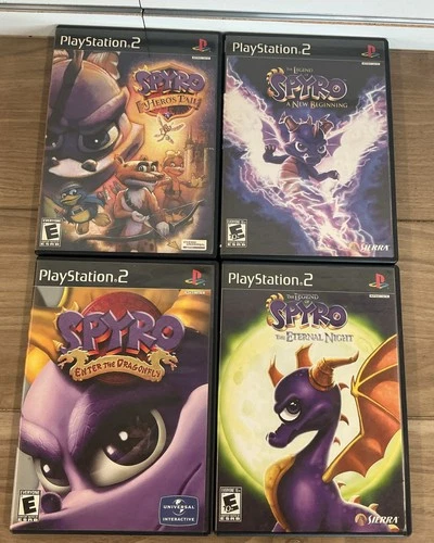 PS2 Spyro The Eternal Night +Enter The Dragonfly +A New Beginning +A Hero's Tail