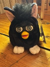 New 1999 Furby Buddies  Very Hungry"Plush Bean Bag Tiger Electronic Animal AR341