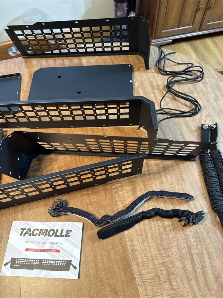 Jeep Gladiator JT 2020-2024 Metal Trasero Bajo Asiento Caja Almacenamiento Accesorios Foto 3 de 4