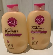 2-pack EOS Shea Better Cashmere Body Wash PINK CHAMPAGNE 16 oz each FREE SHIP