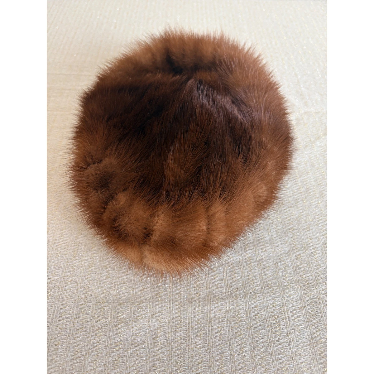 Vintage Mink Fur Pillbox Hat Brown Satin Bow Mid Century Glam Mink Satin Pillbox Vintage Hats for Women for sale | eBay main image 2