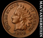1898 Indian Head Cent - Scarce  Extra Fine+  Better Date  No Reserve  #J8265