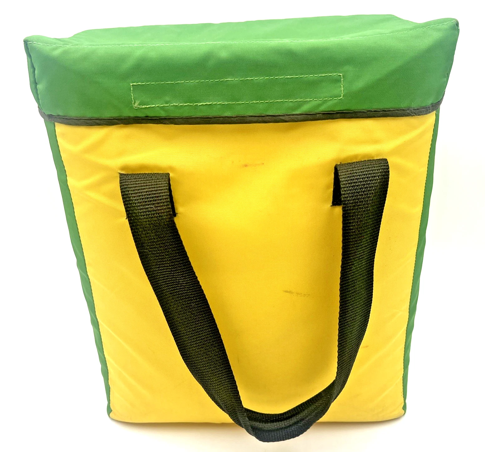Super Cooler Retro Yellow Green Soft Tailgate Ice Beer Beverage Drink Bag Picnic