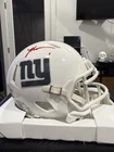 Malik Nabers New York Giants Autographed Mini Helmet -Fanatics Under Wraps w box
