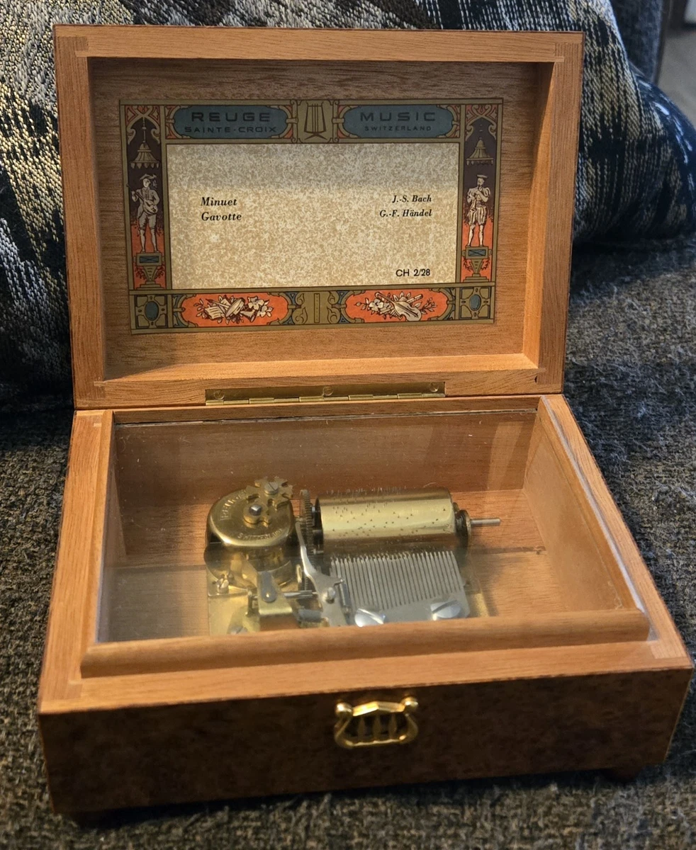 Reuge 音楽ボックス 3人の女性の絵 25+ Reuge Sainte Croix In Collectible Music Boxes (1940-1970) for