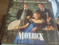Maverick Laserdisc 1994 Mel Gibson Jodie Foster Richard Donner Western Like New