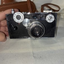 VINTAGE ARGUS CAMERA FILM WITH RANGEFINDER WITH ORIGINAL LEATHER CASE Untested