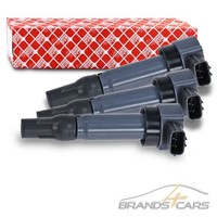 3X Febi ZÜNdspule FÜR Mitsubishi Colt 6 Z3 Smart Forfour 454 1.1 BJ 04-12