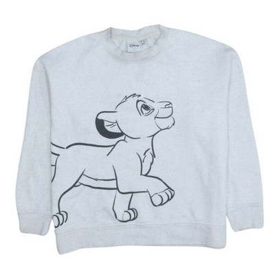 Disney Sweatshirt Damen grau König der Löwen L Simba Grafik Pullover