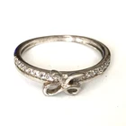 Vintage Ring MARKED 925 STERLING SILVER Size 8 Bow Band Jewelry lot y