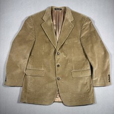 Ralph Lauren Blazer Men  s Large Brown Corduroy Vintage Old Money Three Button