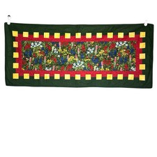 Handmade Quilted Floral Table Runner Wildflowers 18 X 24 New