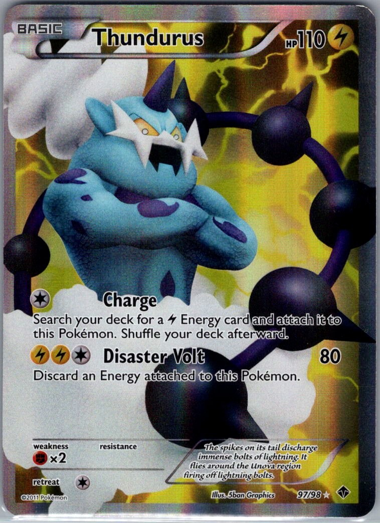 Thundurus 97/98 Emerging Powers - Pokemon Card - NM