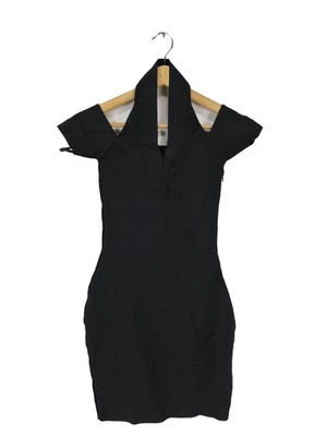 REISS Robe en maille tricotées Dames Robe T EU 34 noir style décontracté - Photo 1/4