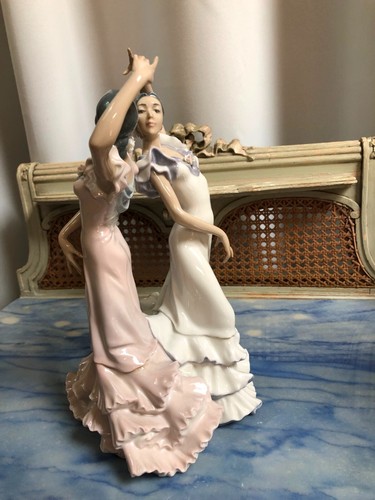 LLADRO FLAMINGO DANCERS 10.5" X 5" X 6" BROKEN PINKY - Picture 7 of 10