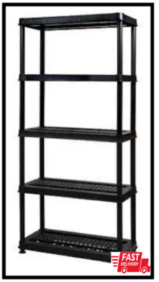 5 Tier Laminated White Metal Shelving Unit Adjustable Garage Storage Utility Rack Heavy Duty Shelves Organization Multipurpose Shelf Warehouse Baseme - View #9