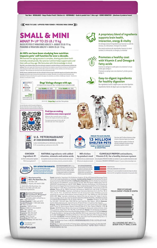 Hill'S Science Diet Senior Vitality Adult 7+ Small and Mini, Chicken and Rice... - Picture 2 of 11