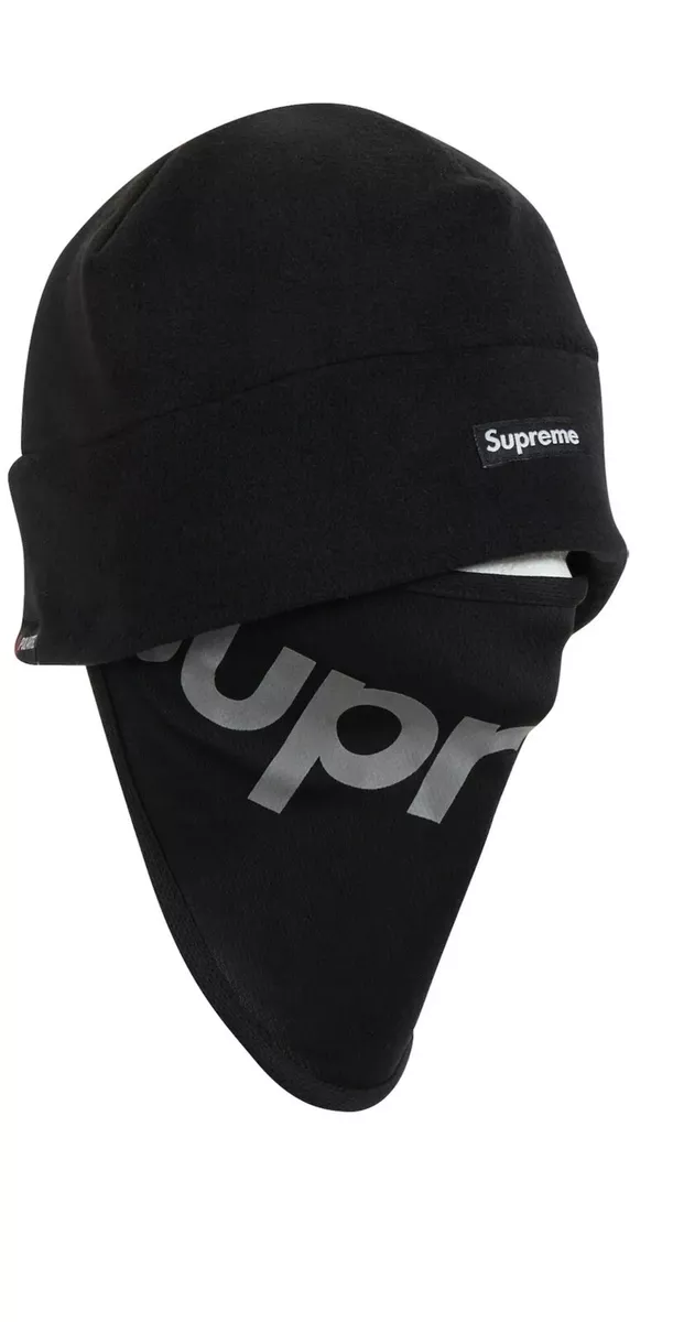 Supreme Polartec Facemask Beanie Hat Mask Black TNF OS FW22