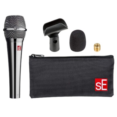 SE ELECTRONICS V7-CHROME Professional Supercardioid Live Performance Vocal Mic