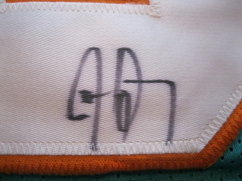 Jay Ajayi Autograph Teal Miami Dolphins Custom Jersey - JSA Certified Auto - Image 2 of 4